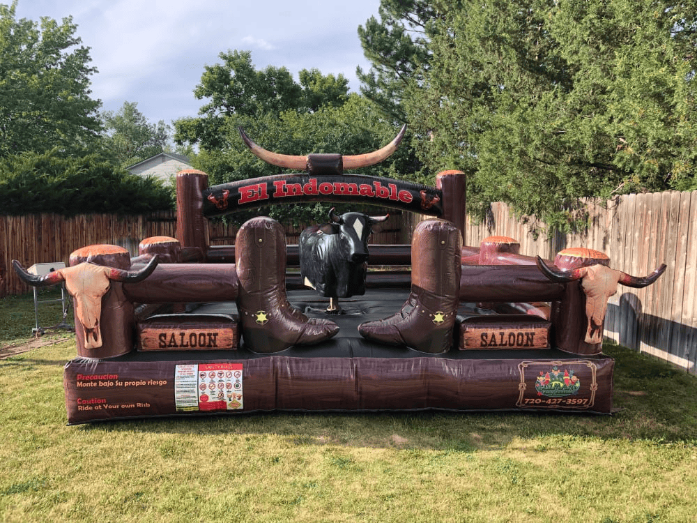 Mechanical bull rental from Smiley Jump LLC in Germantown, Maryland, perfect for birthday parties, school events, church festivals, corporate events, and backyard celebrations