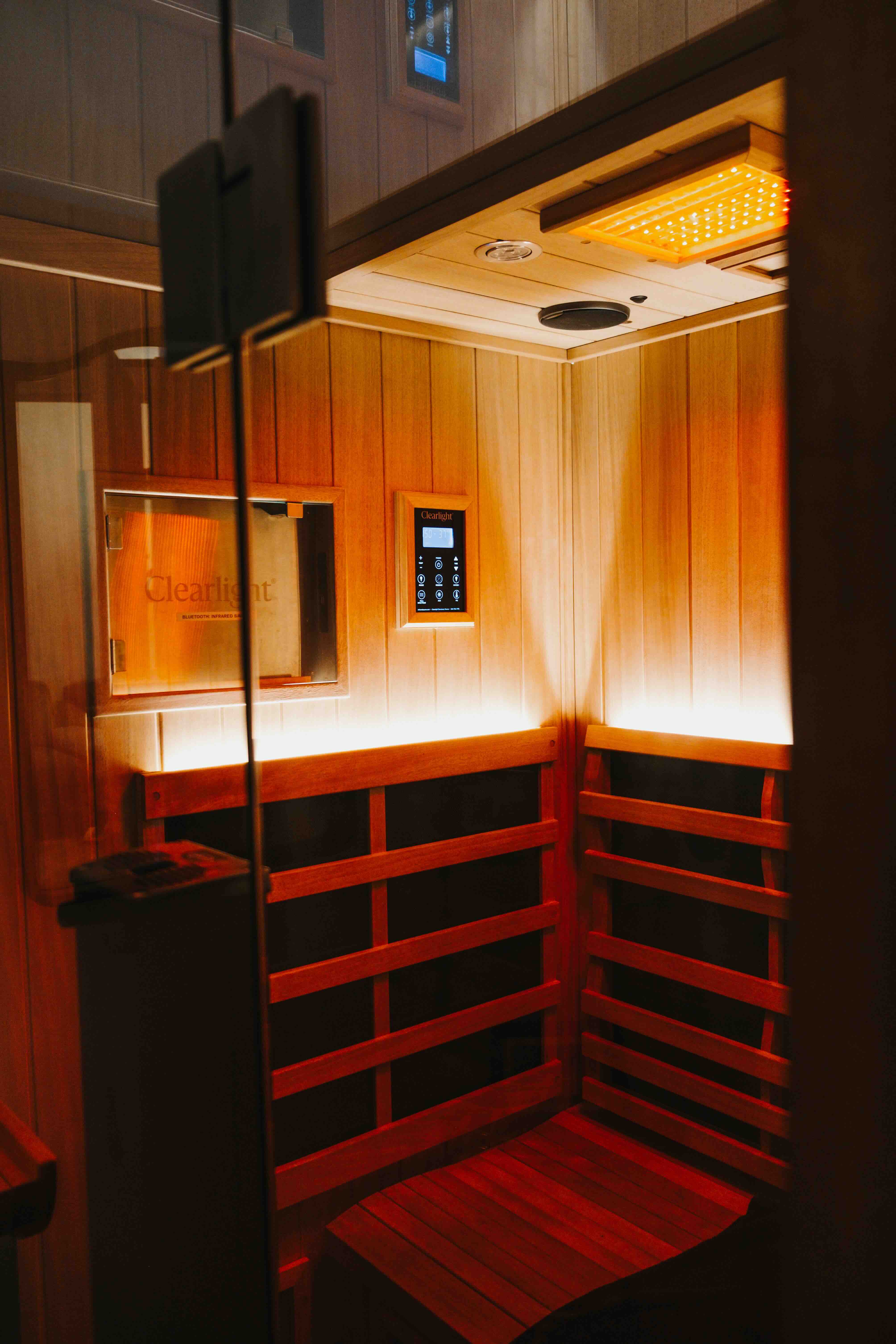 Infrared sauna for improved circulation and pain relief