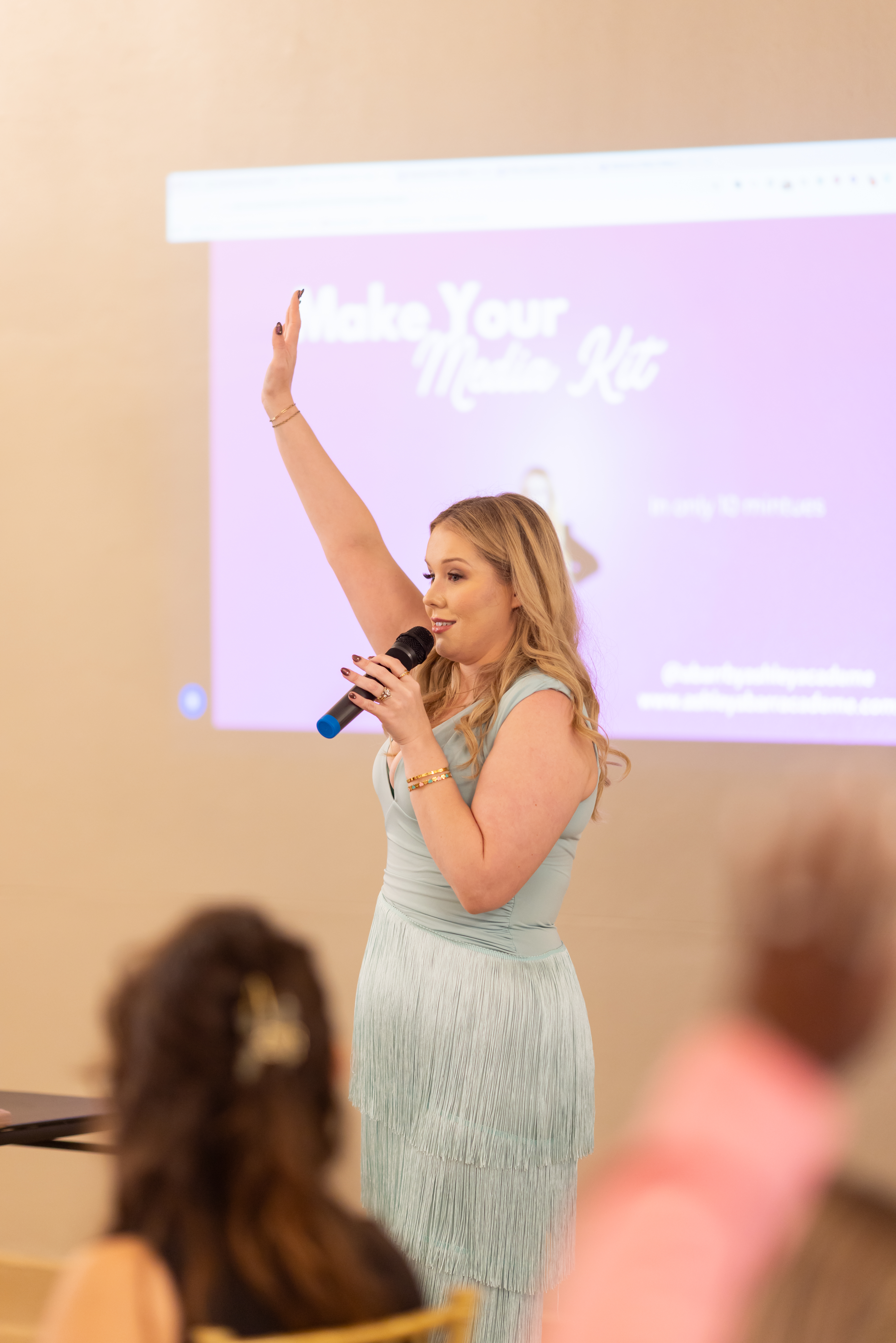 A BESTIES Boardroom member leading a workshop