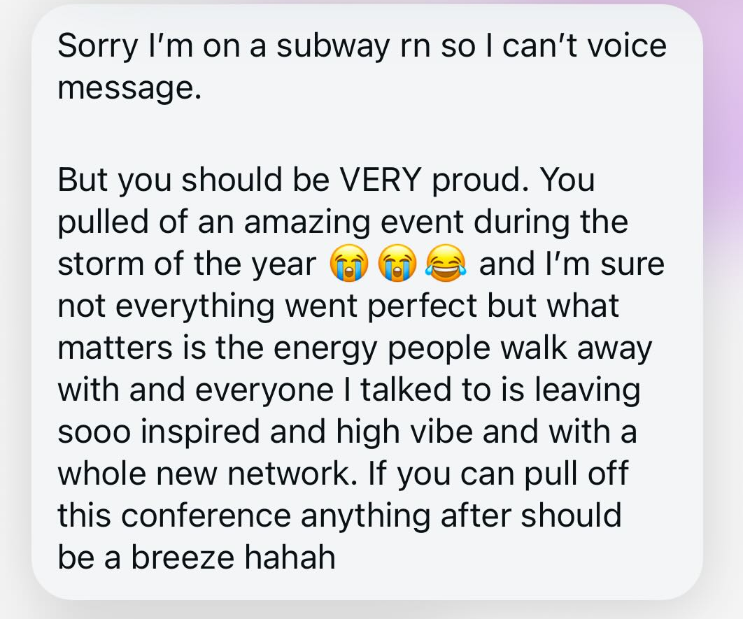 BESTIES testimonial screenshot