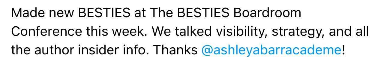BESTIES testimonial screenshot