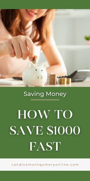 How to Save $1000 fast for your Emergency Fund