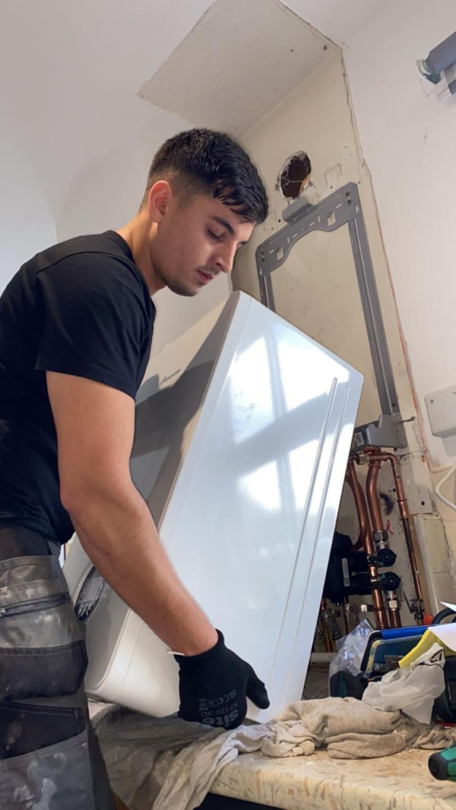 Boiler Installation in Progress - Cumbernauld