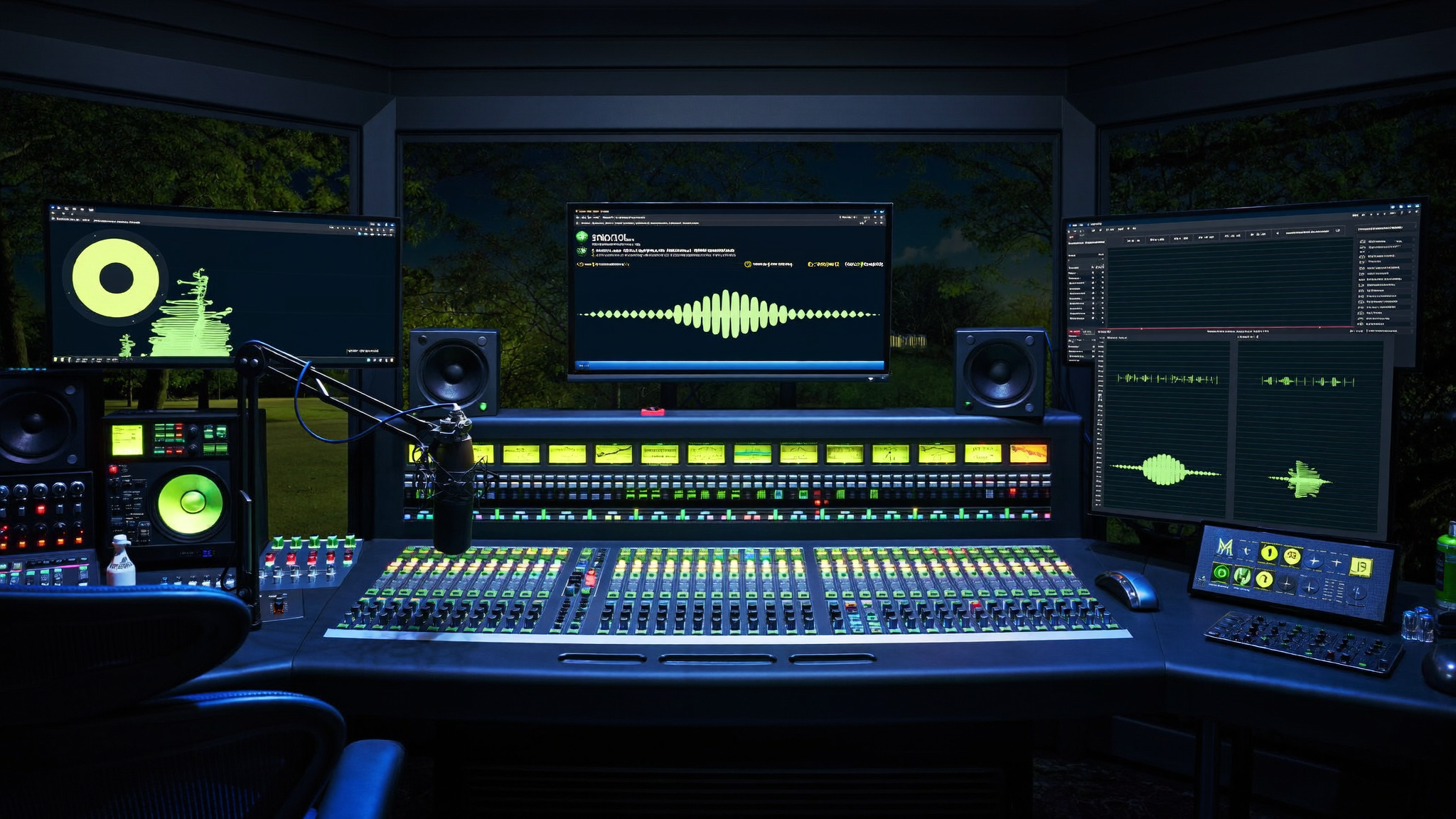 The Voice Digital broadcast control room
