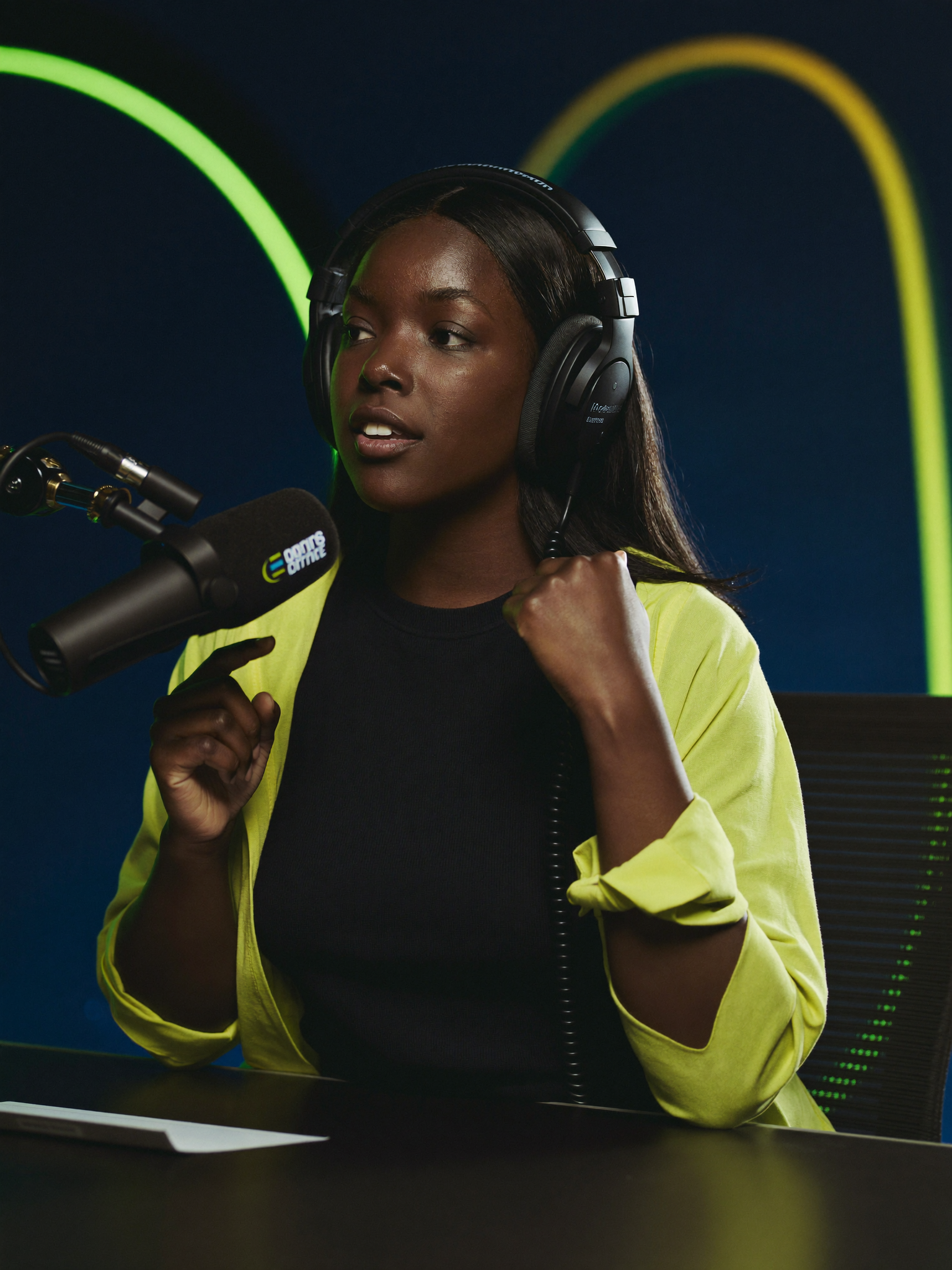 The Voice Digital radio host on air