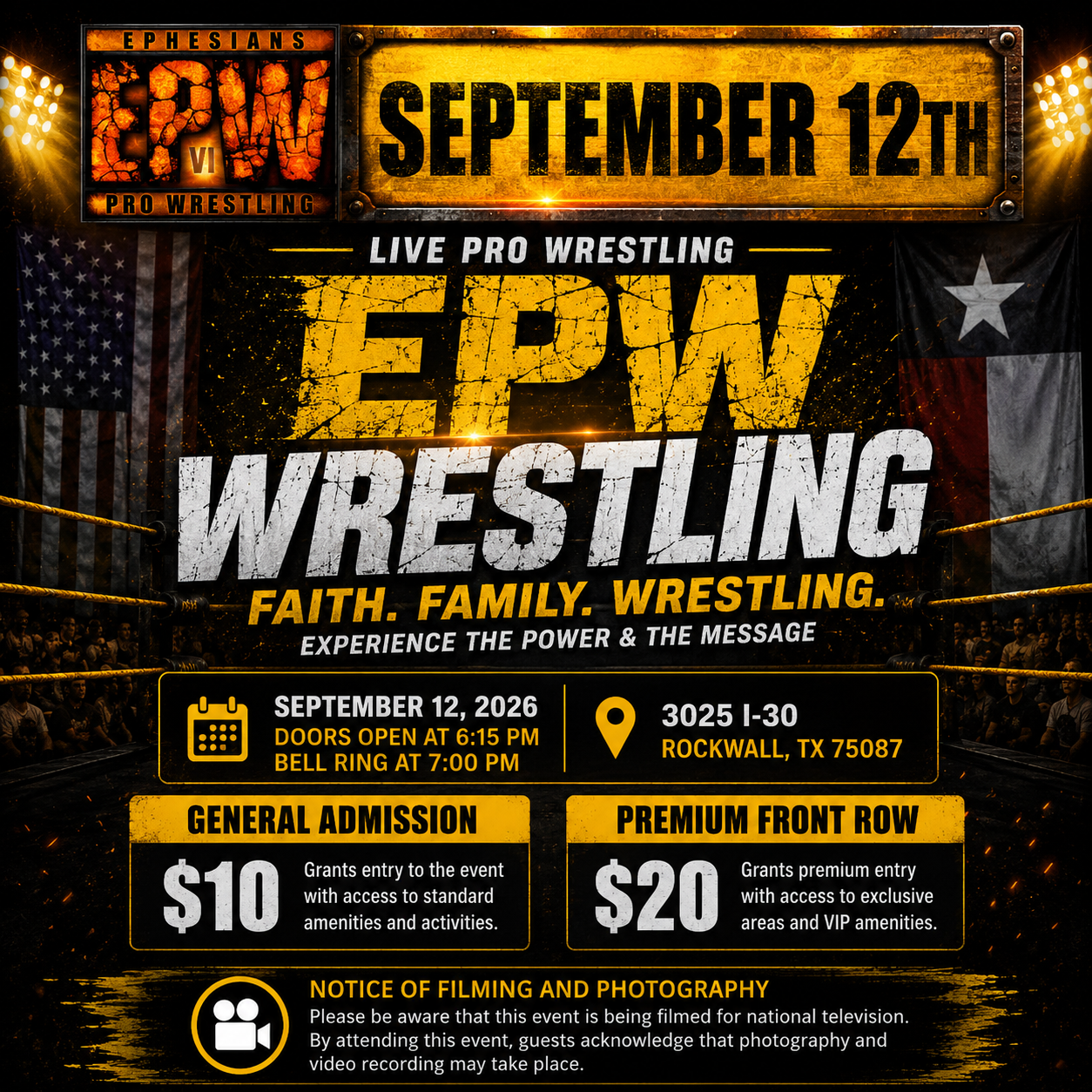 EPW Live Event September 12, 2026 - Get Tickets