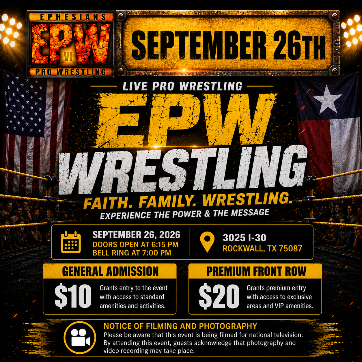 EPW Live Event September 26, 2026 - Get Tickets
