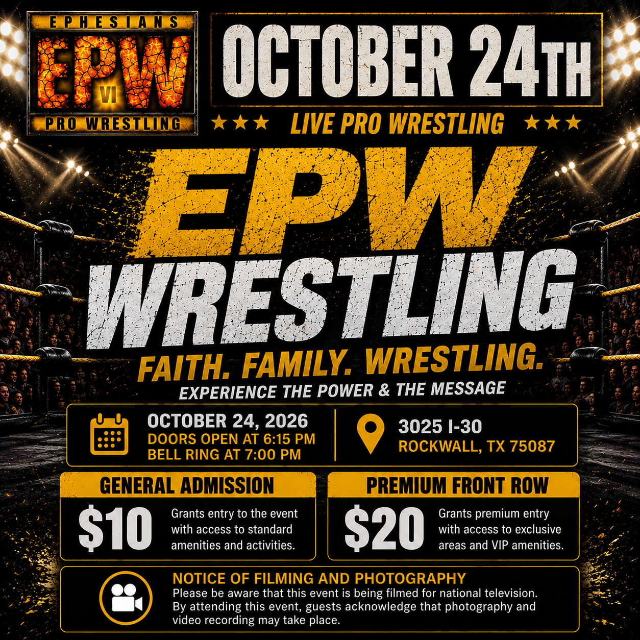 EPW Live Event October 24, 2026 - Get Tickets
