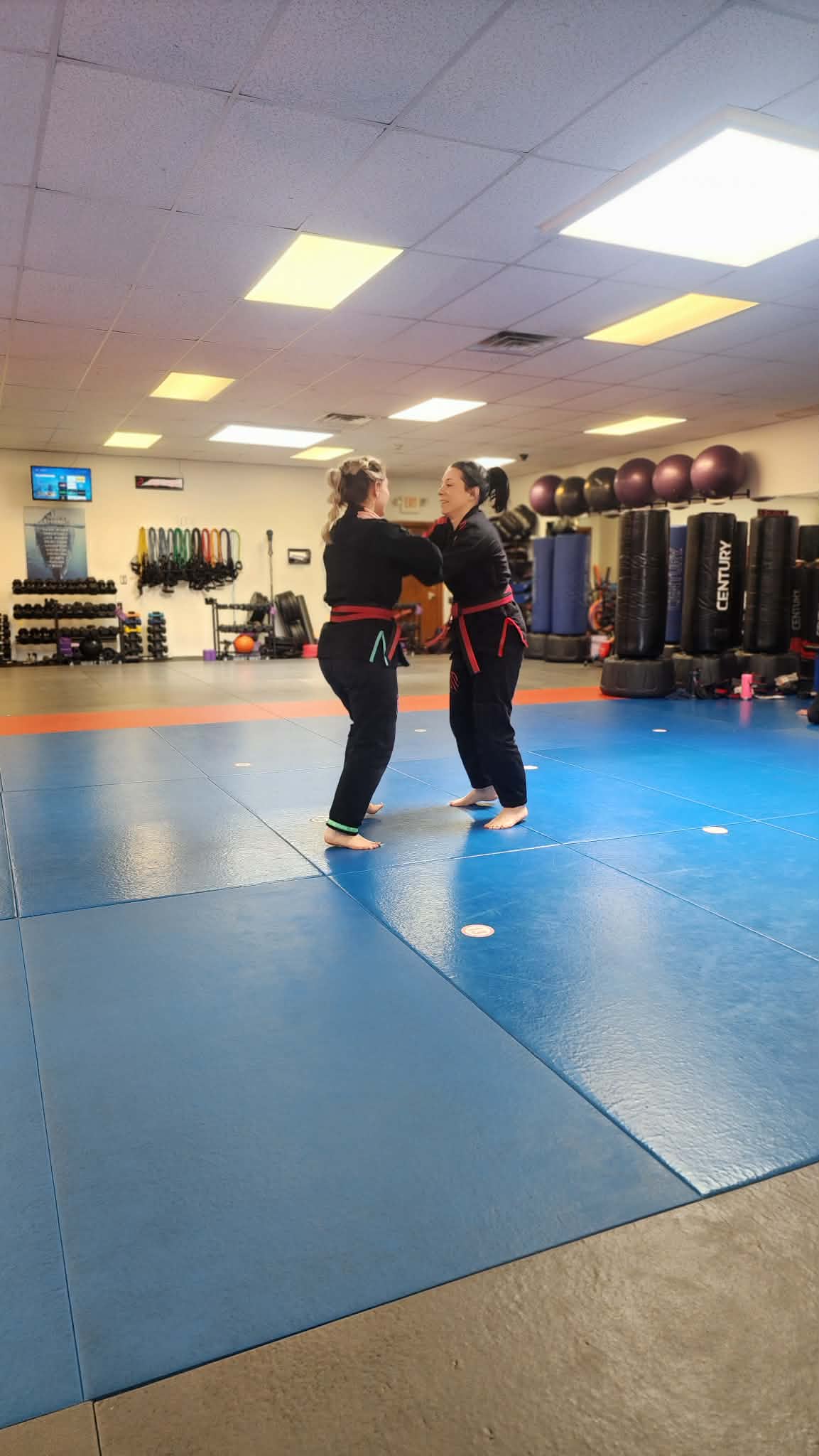 Women's self-defense training at Bochner's Studio