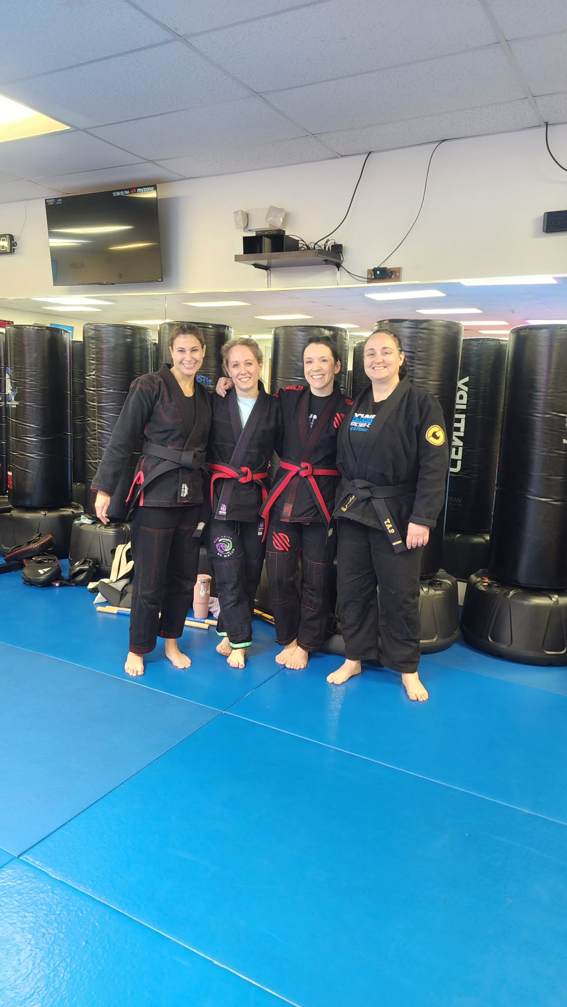 Kids practicing Brazilian Jiu-Jitsu