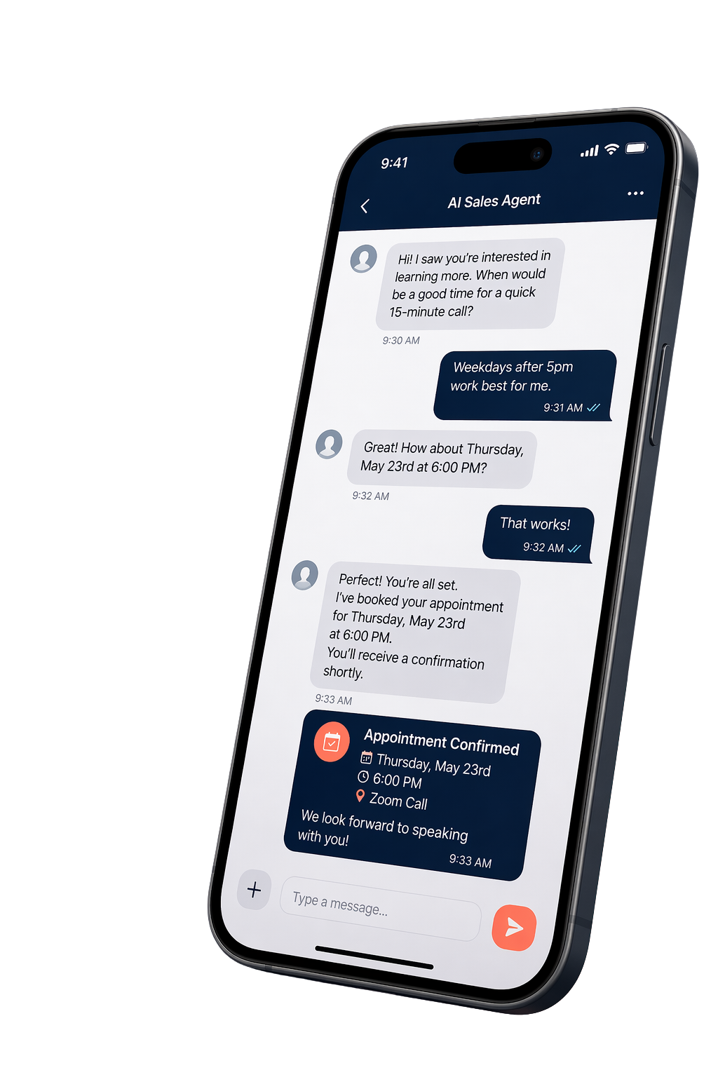 AI Conversion Mockup