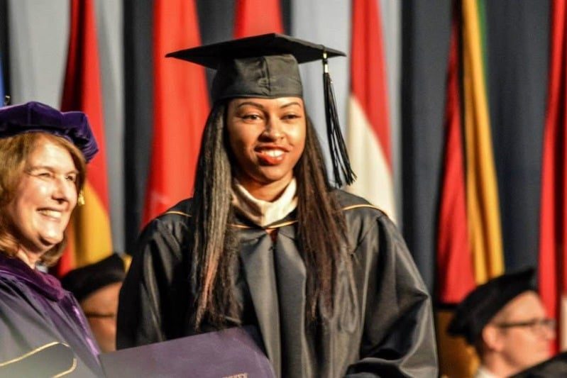 Princess Dior at graduation