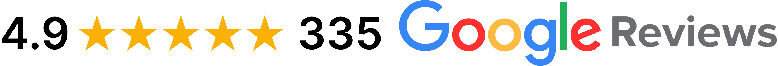 4.9 google reviews