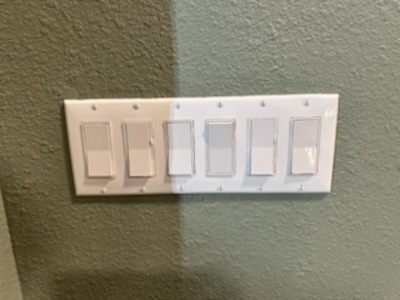 Freshly instaled switch