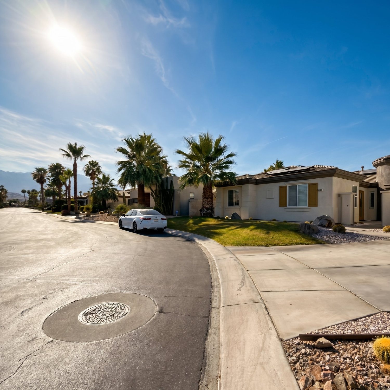The street out front
