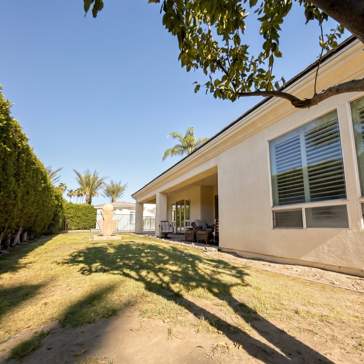 The private backyard