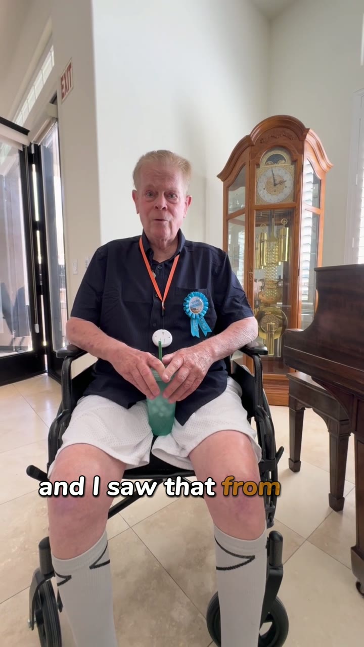 Ralph, a resident at Angel's Haven Care