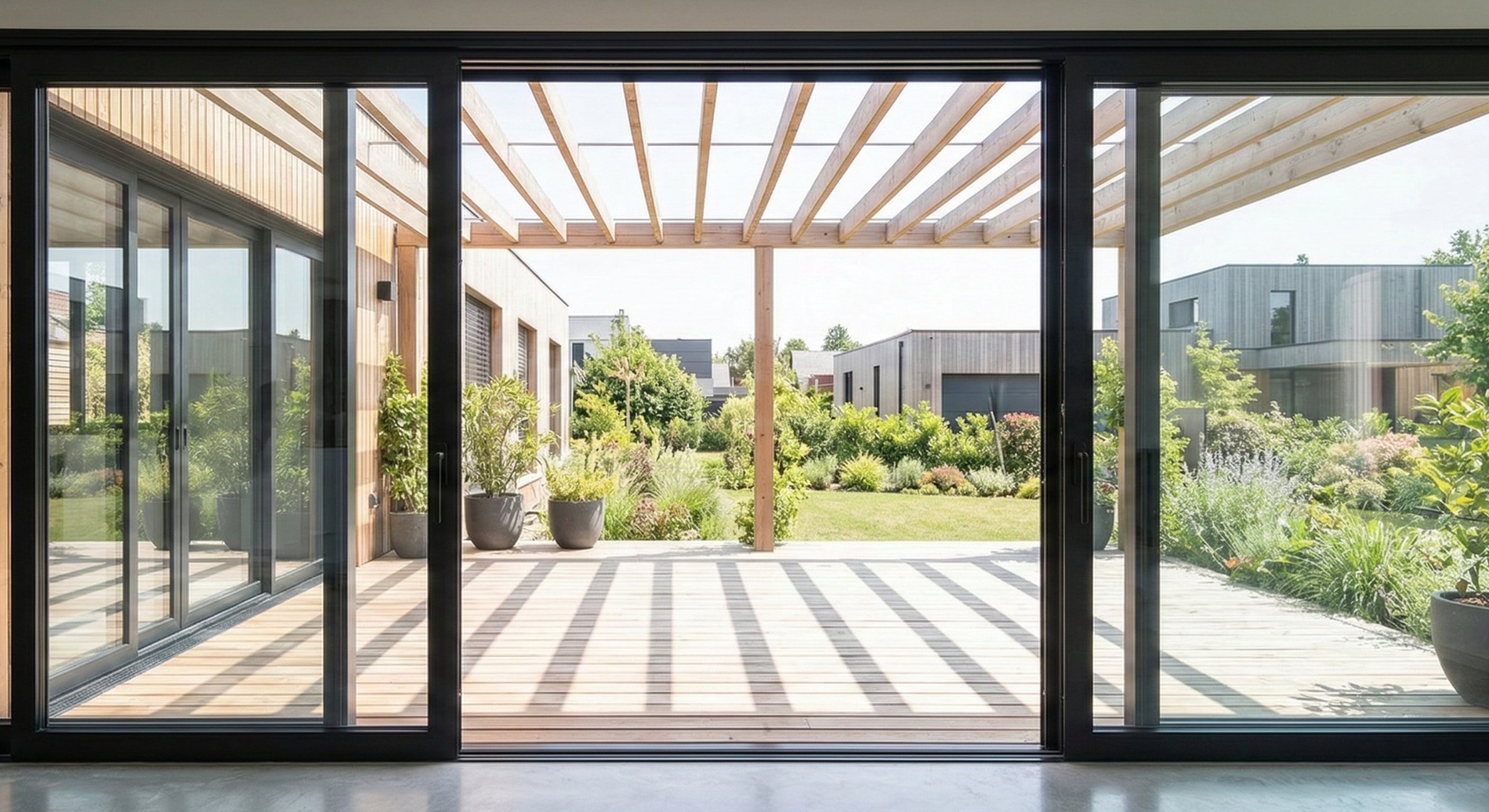 La terrasse comme extension du salon