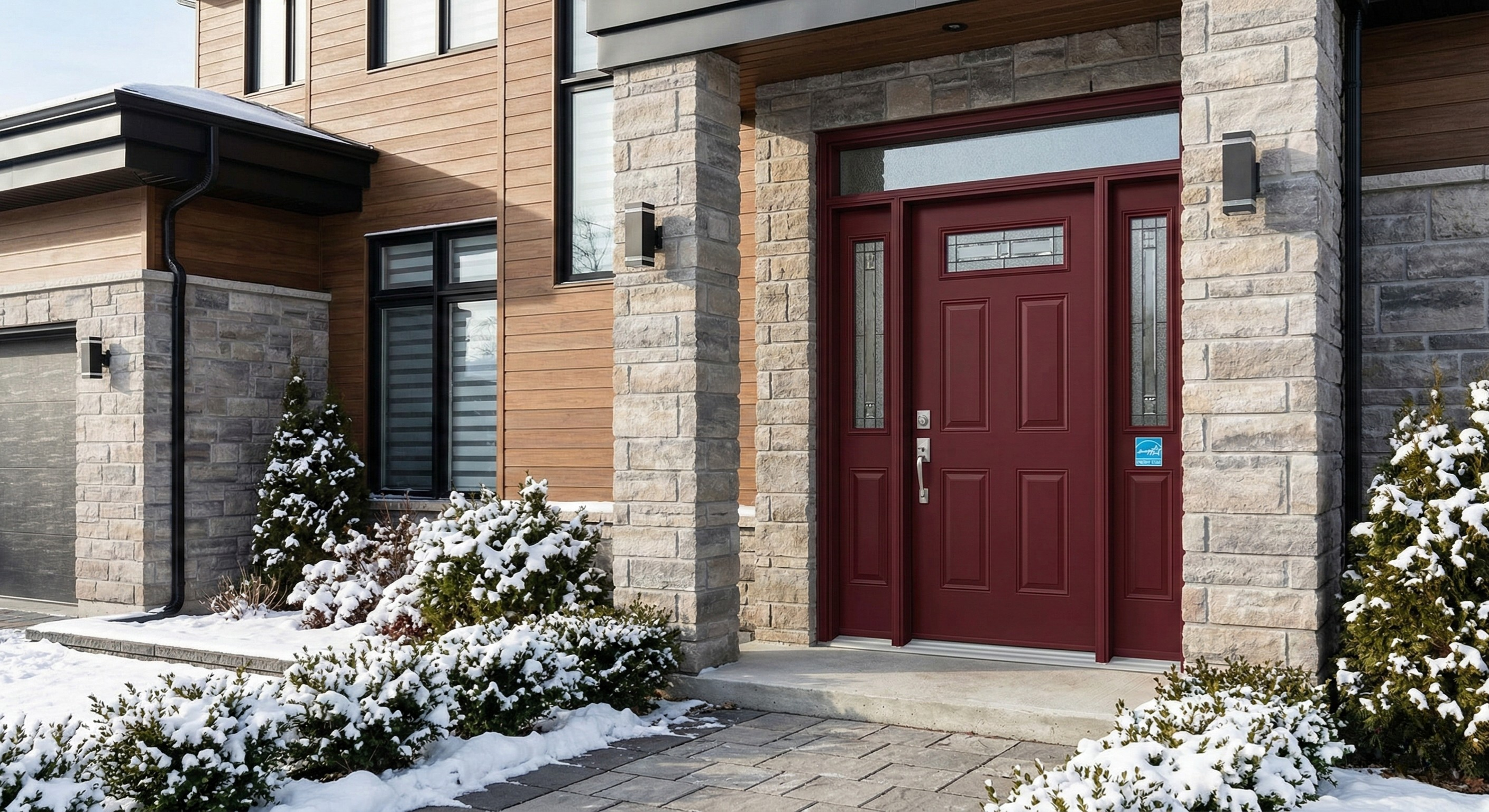 Porte vitrail Novatech - Vue ensemble