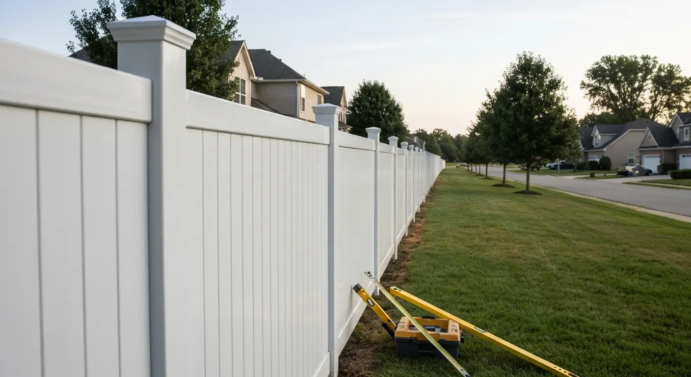 Vinyl fence project
