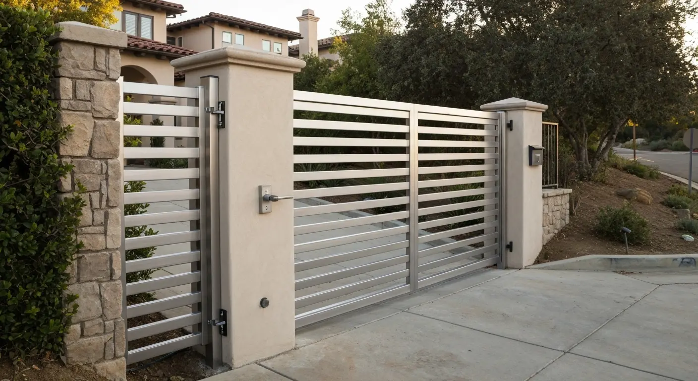 Metal gate installation