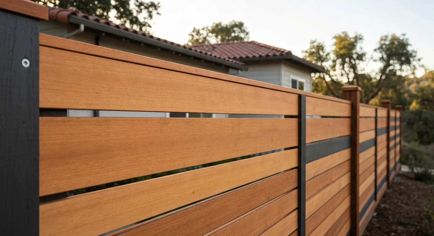 Custom wood fence design