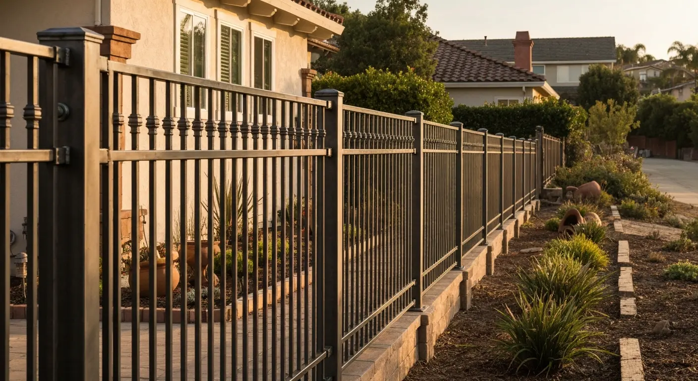 Residential iron fence in Ventura County