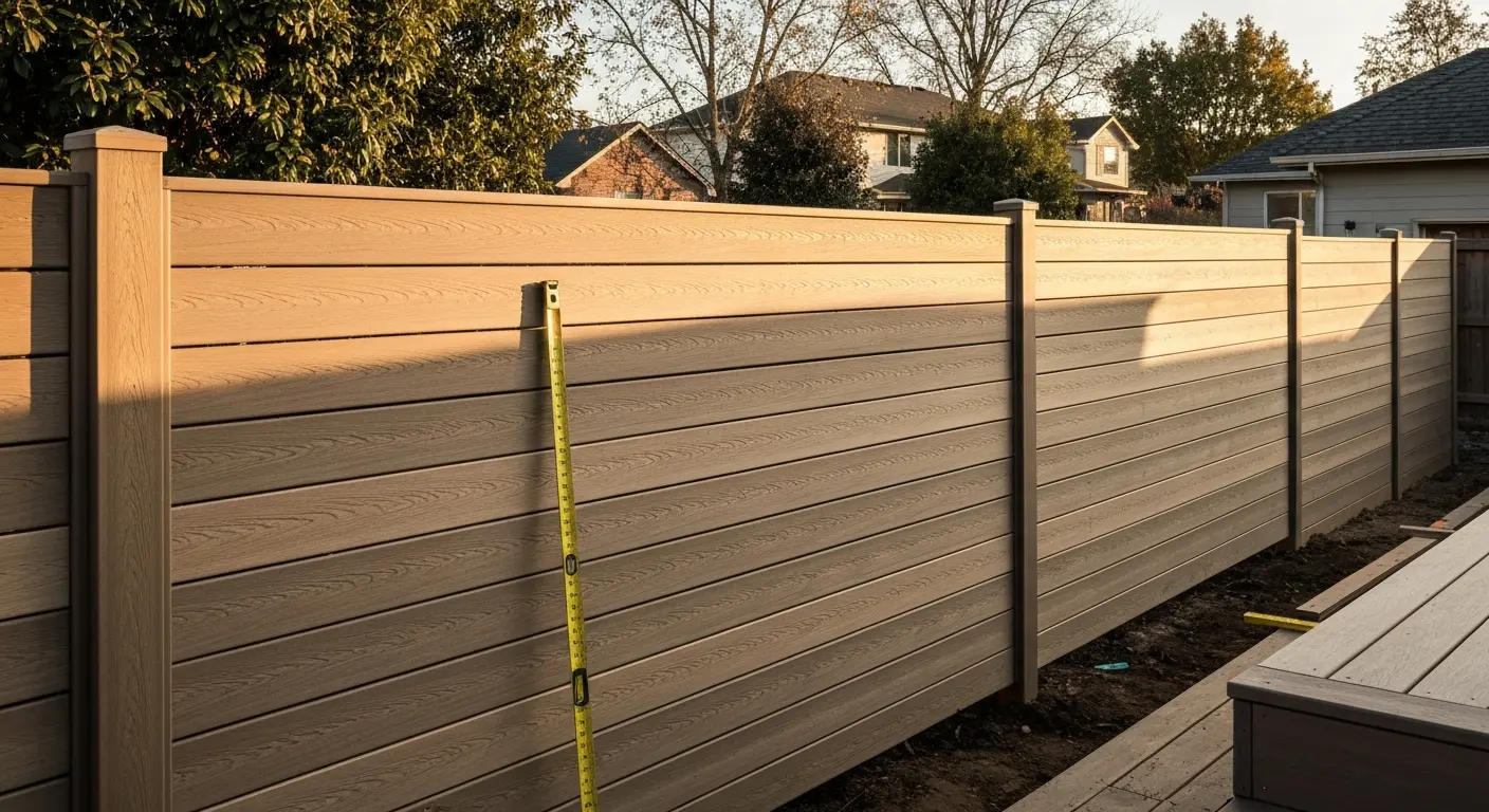 Composite fence section