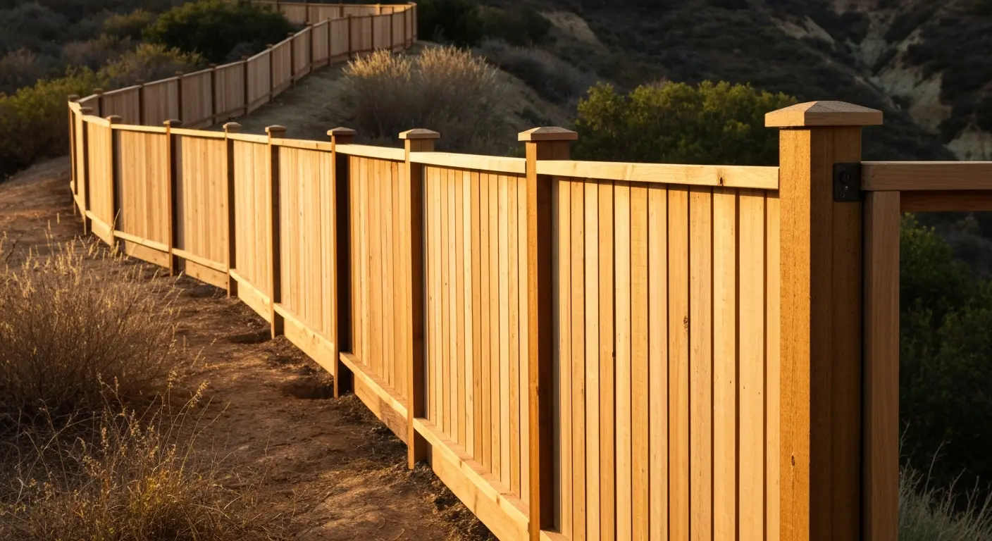 Wood fence