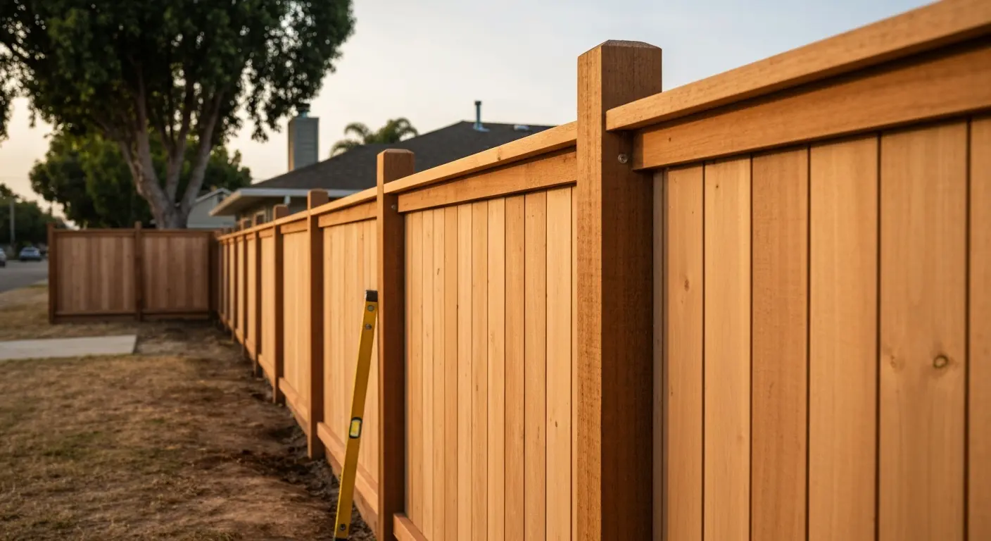 Wood fence project