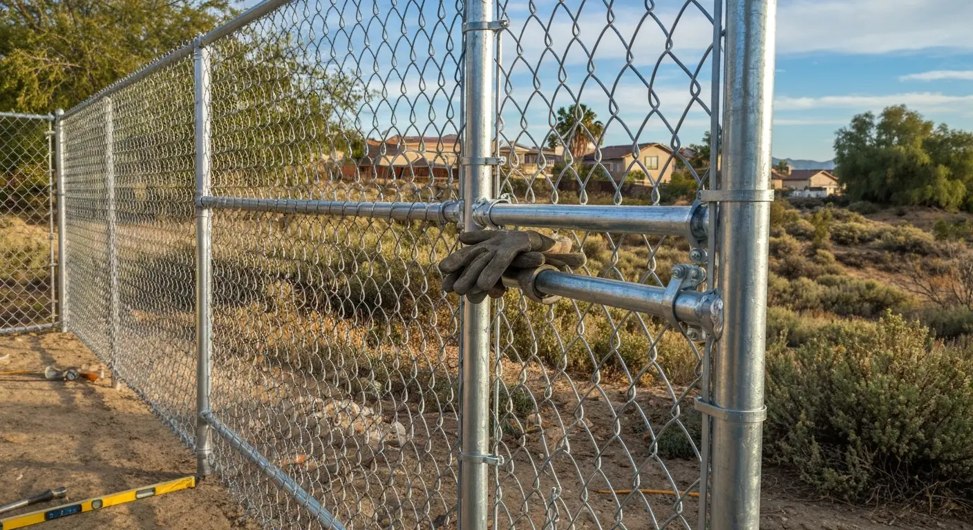Chain link fence