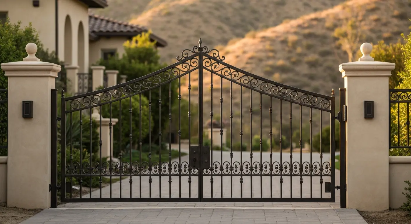 Iron gates in Calabasas