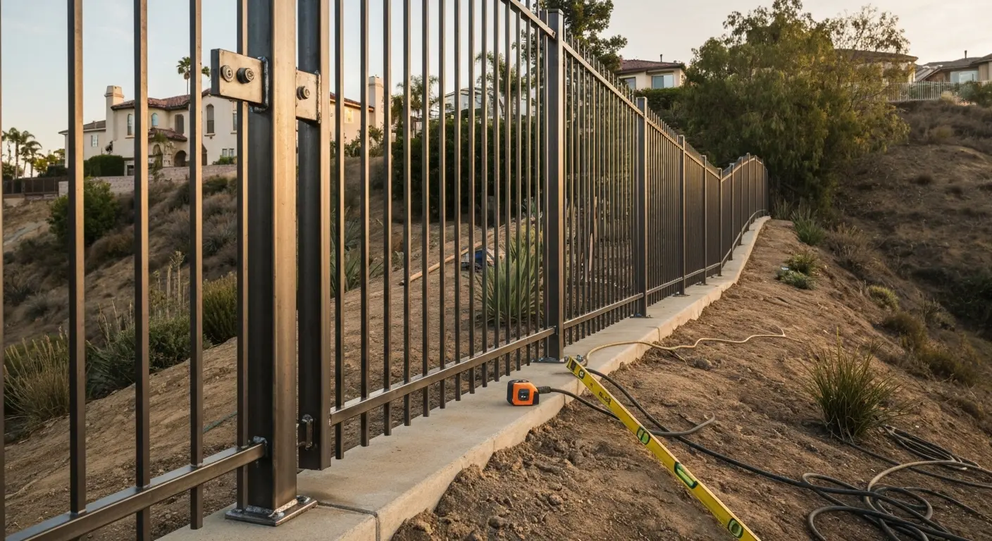 Metal fence project