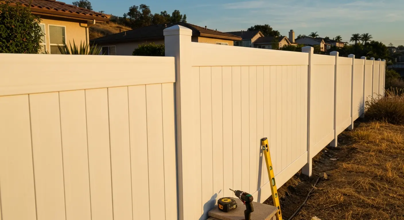 Vinyl fence project