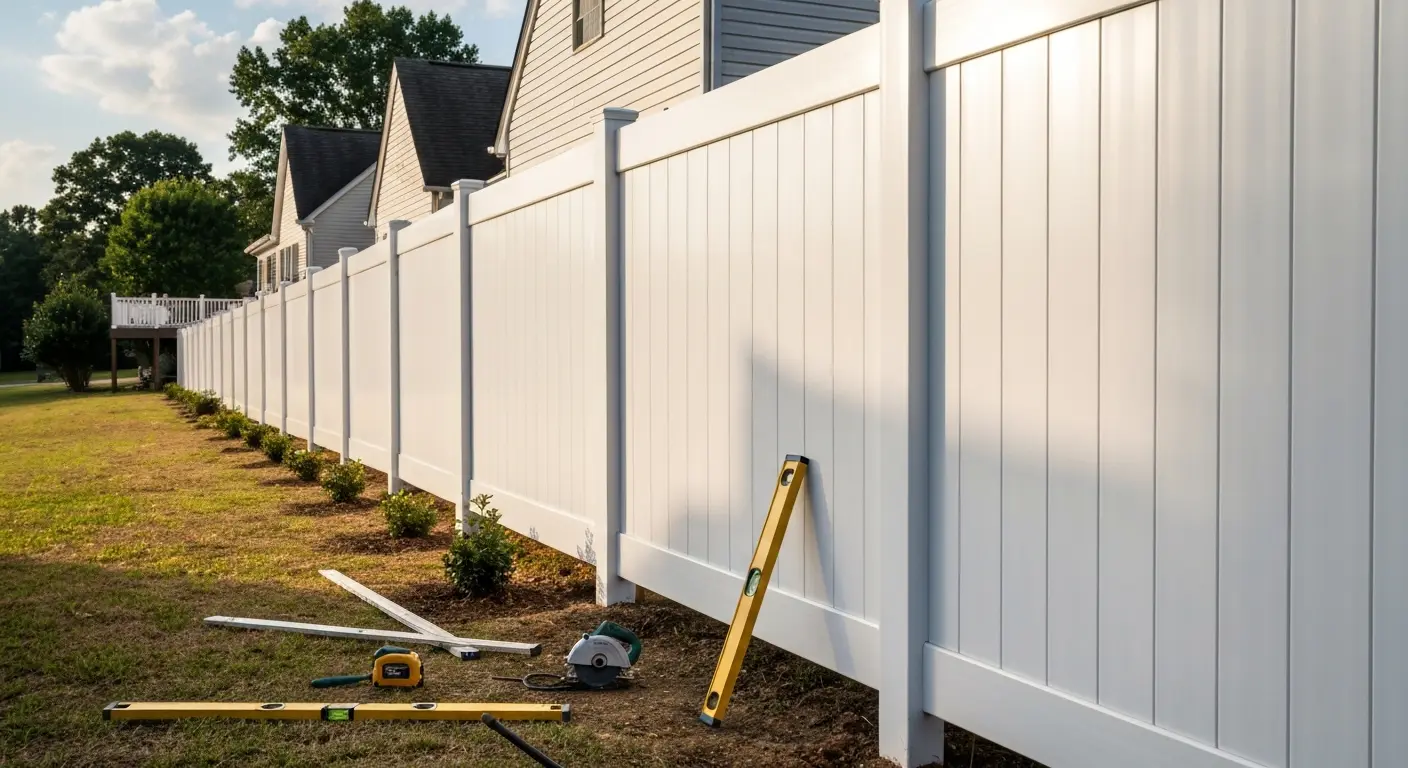 New fence installation