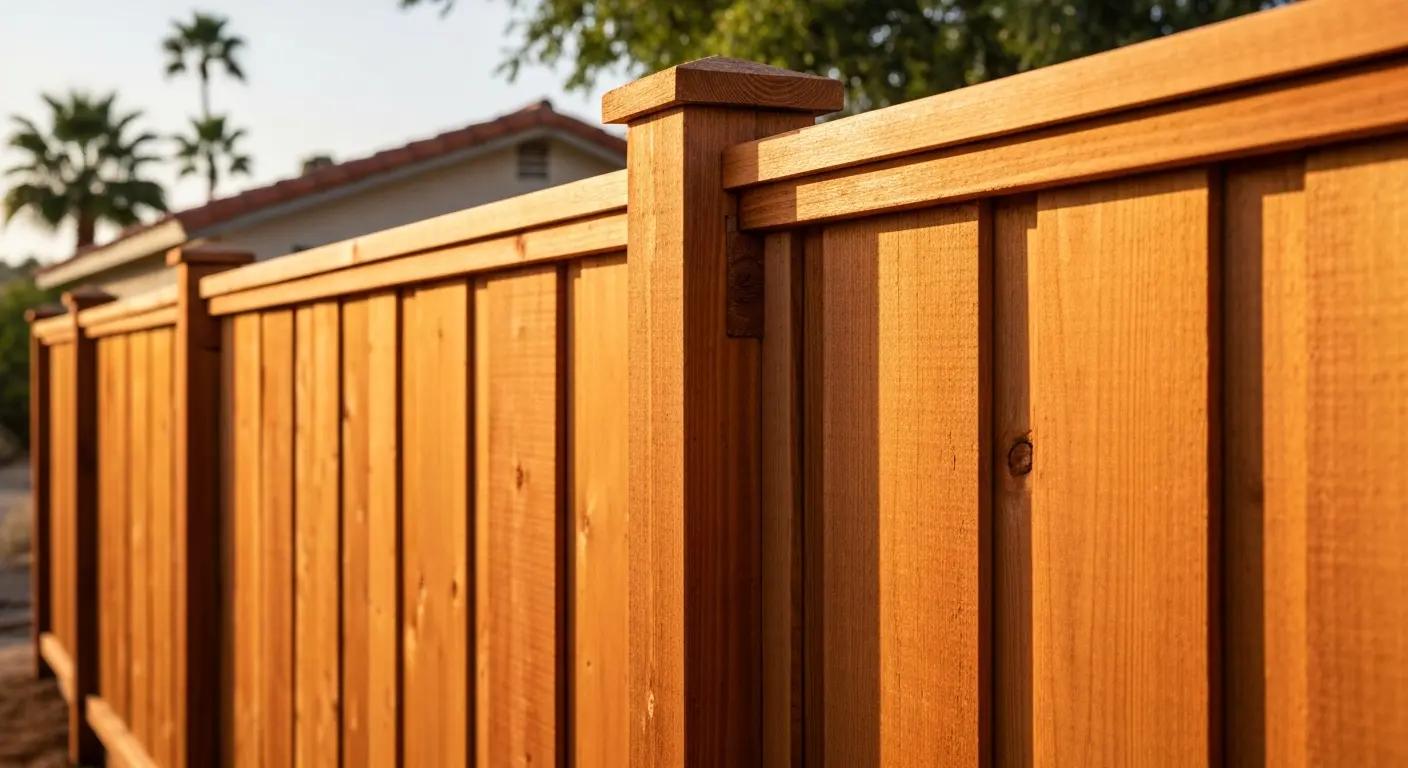 Wood fence installation in Oxnard