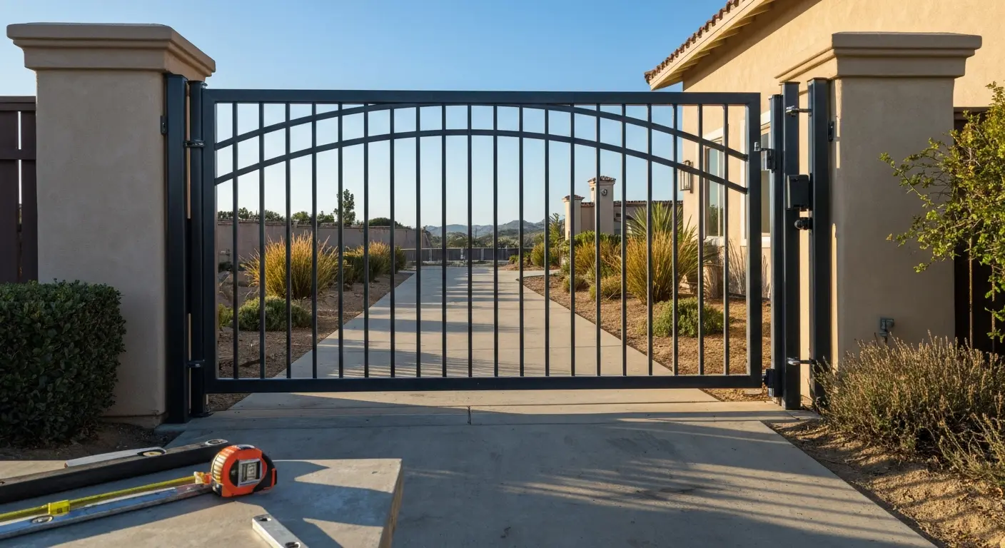 Commercial steel gate