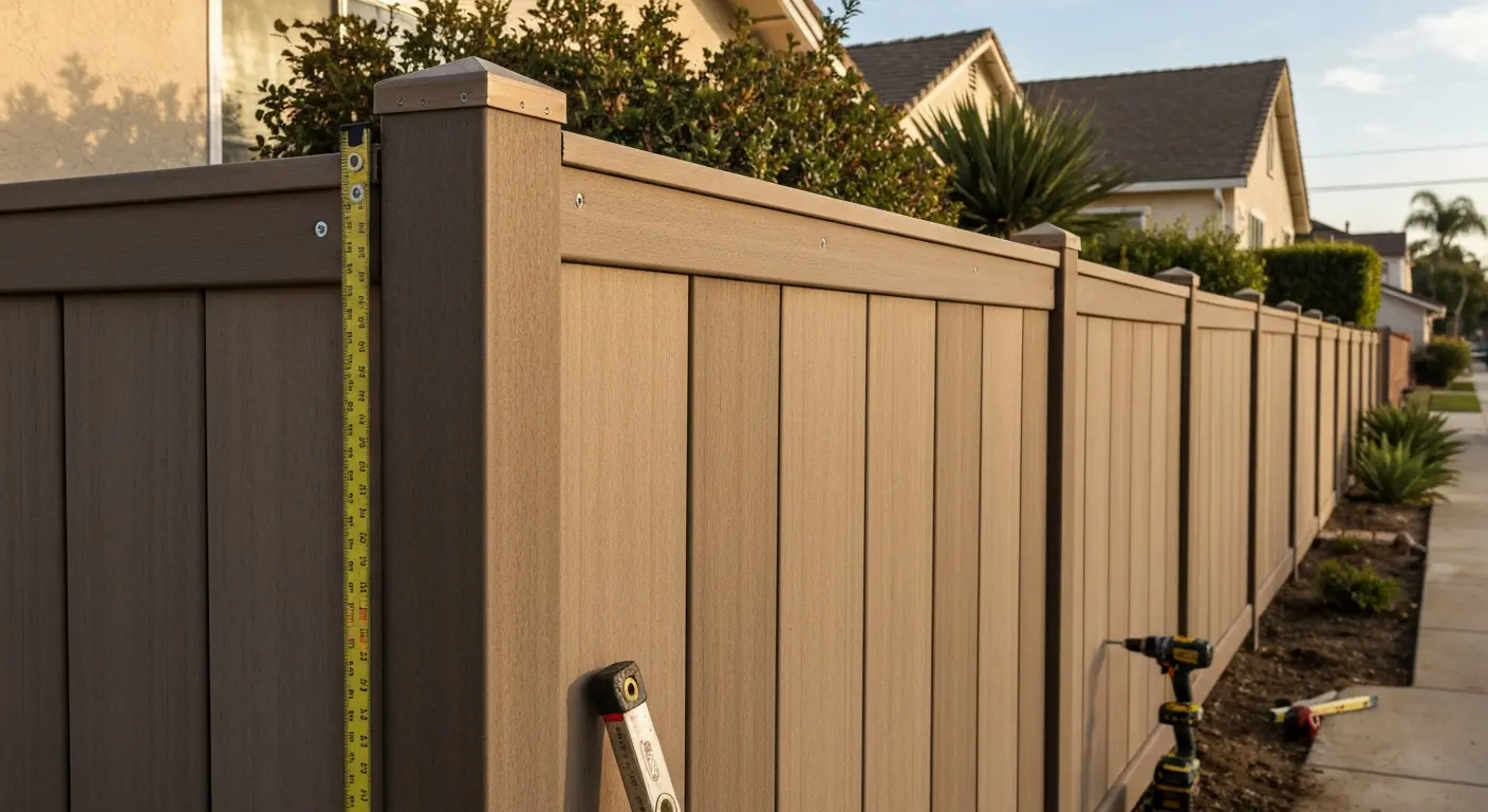 Composite fence material