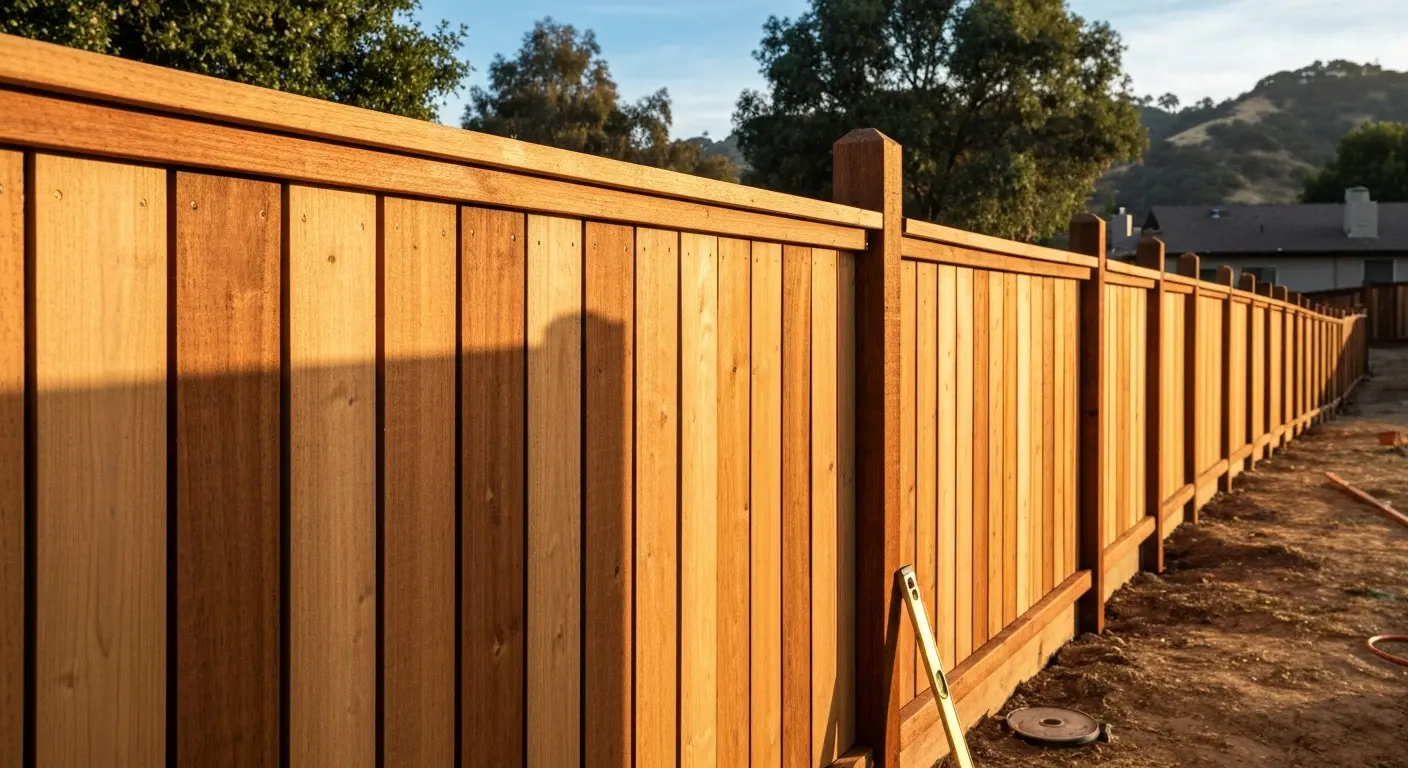 Wood fence project