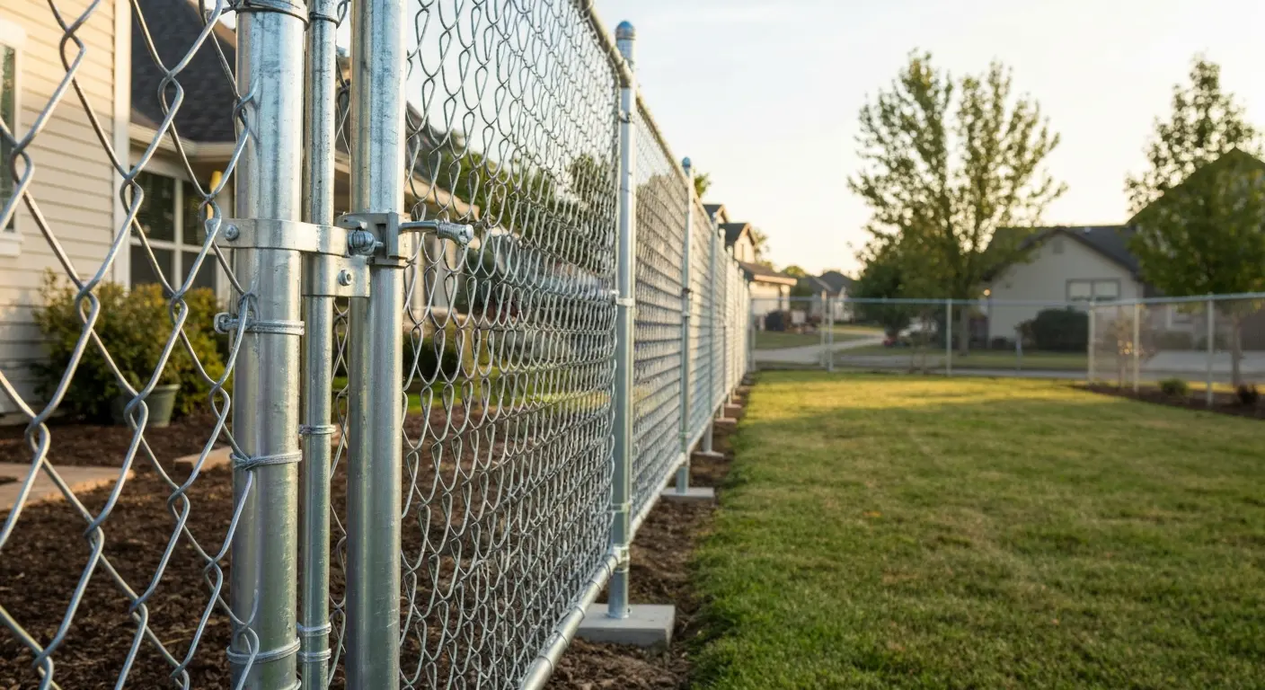 Chain link fence