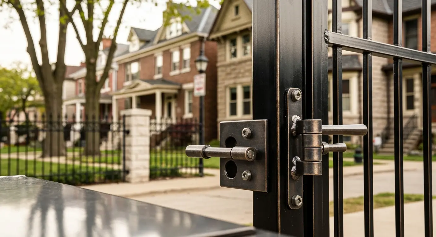 Aluminum or metal fence