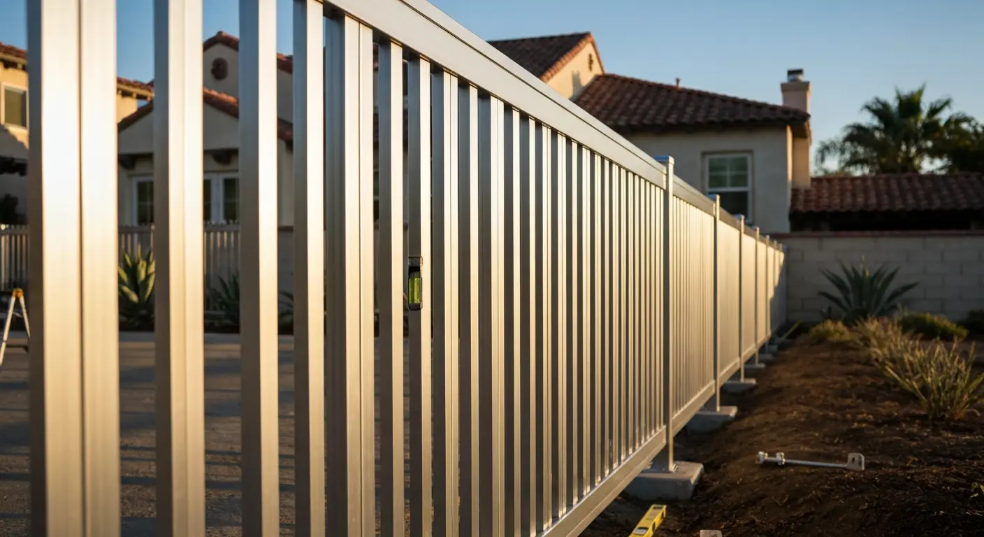 Aluminum ornamental fence