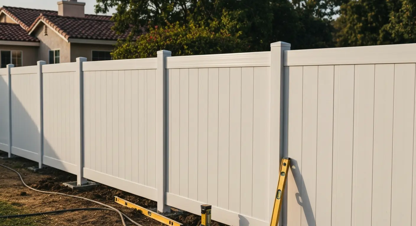 Vinyl fence