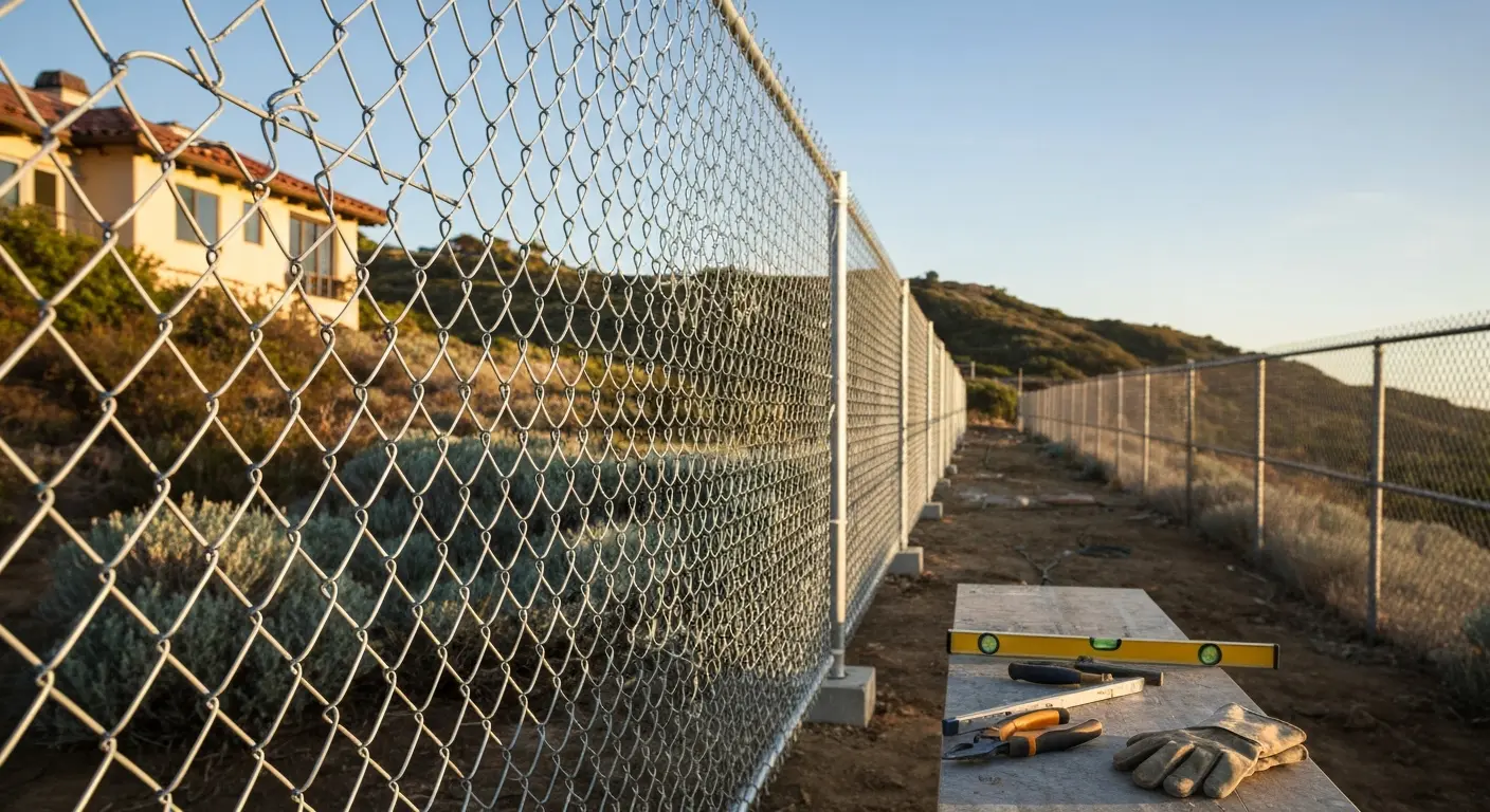 Chain link and steel gate installation Malibu