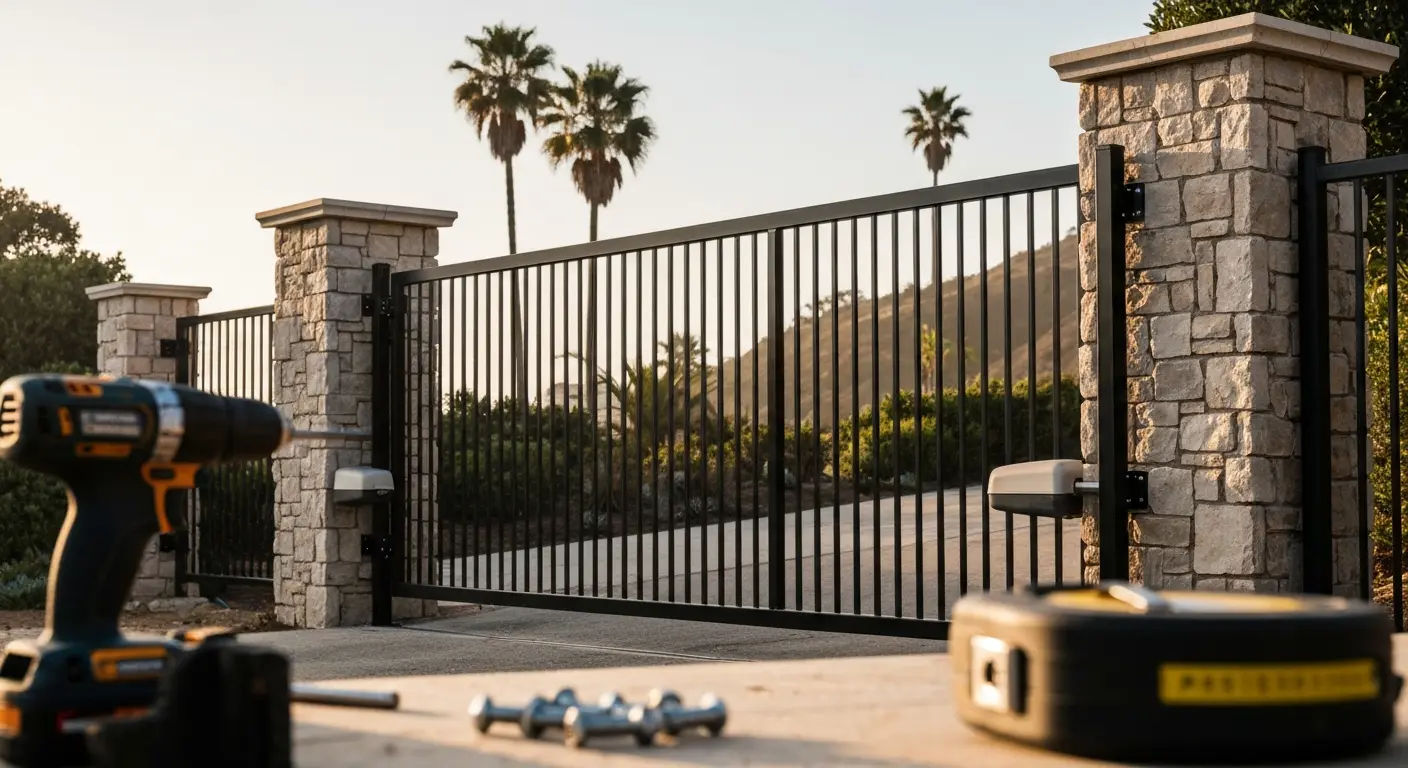 Custom gate installation Malibu fence contractor