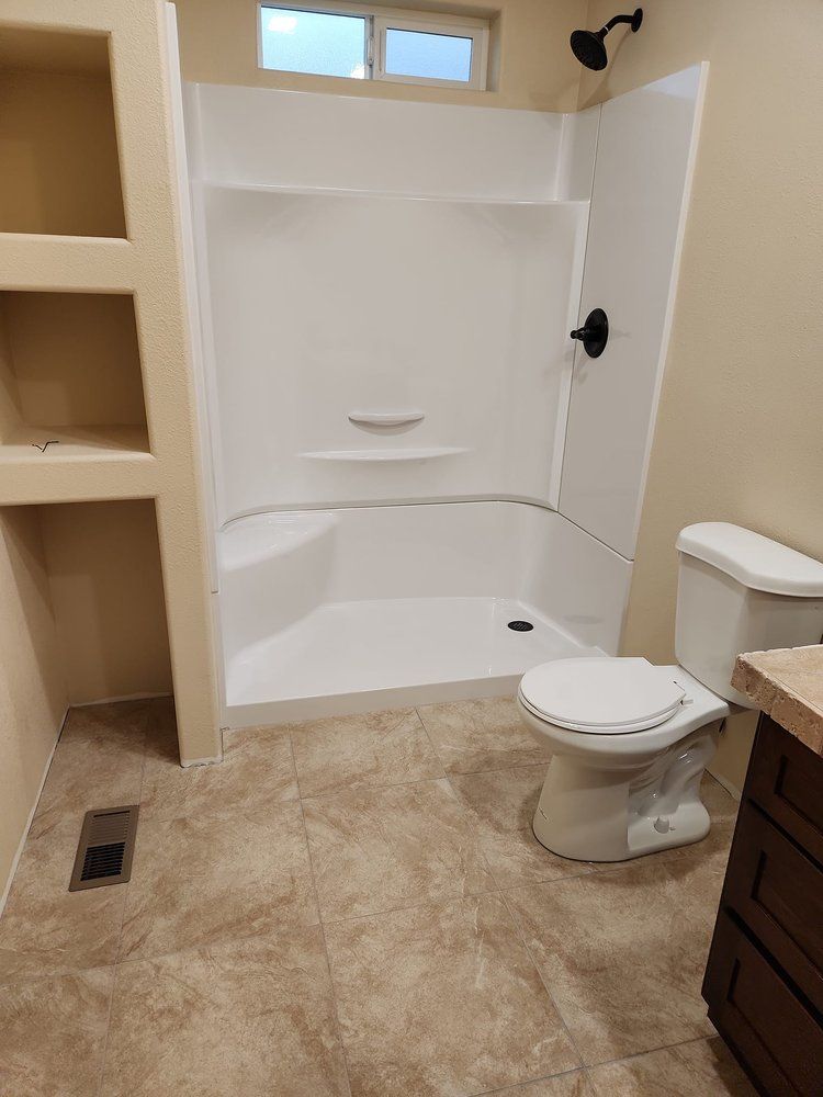 New bathroom built inside a garage