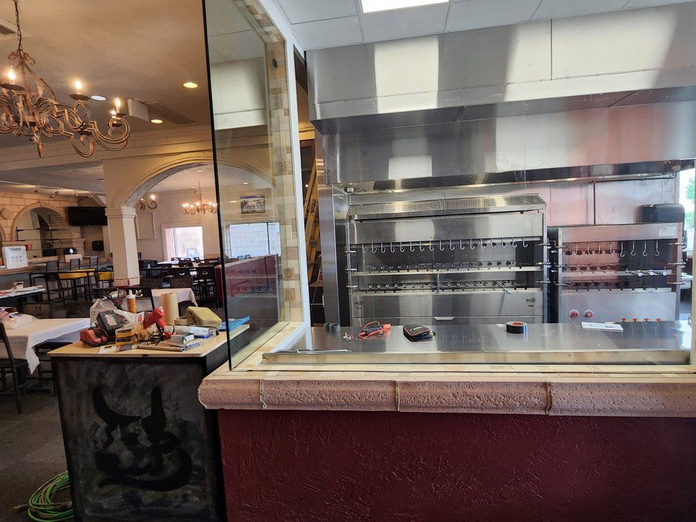 Remodeled restaurant dining area