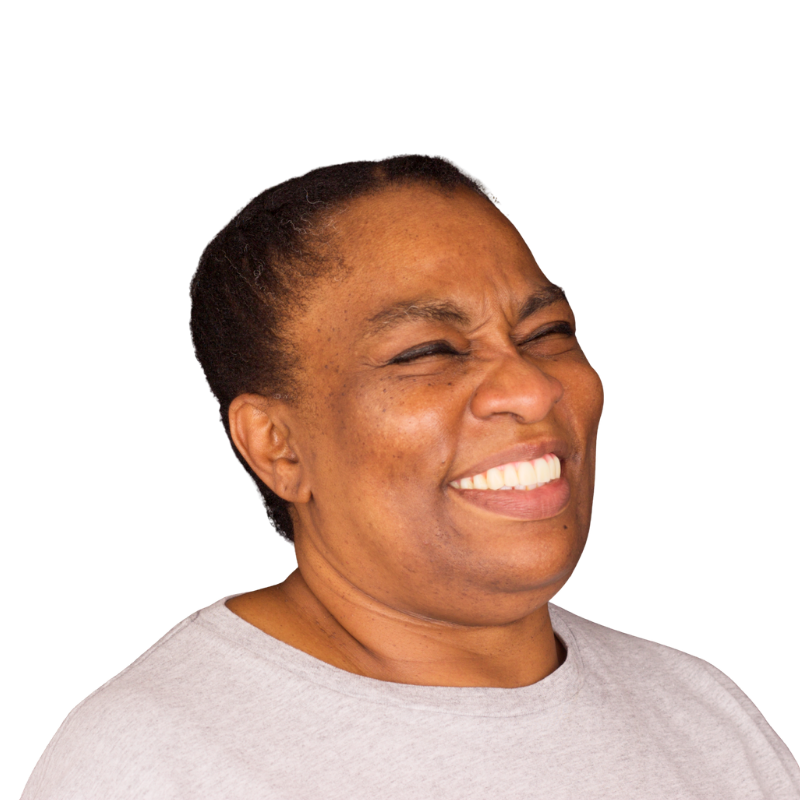 A first-time denture patient at Bespoke Dental in Lutz