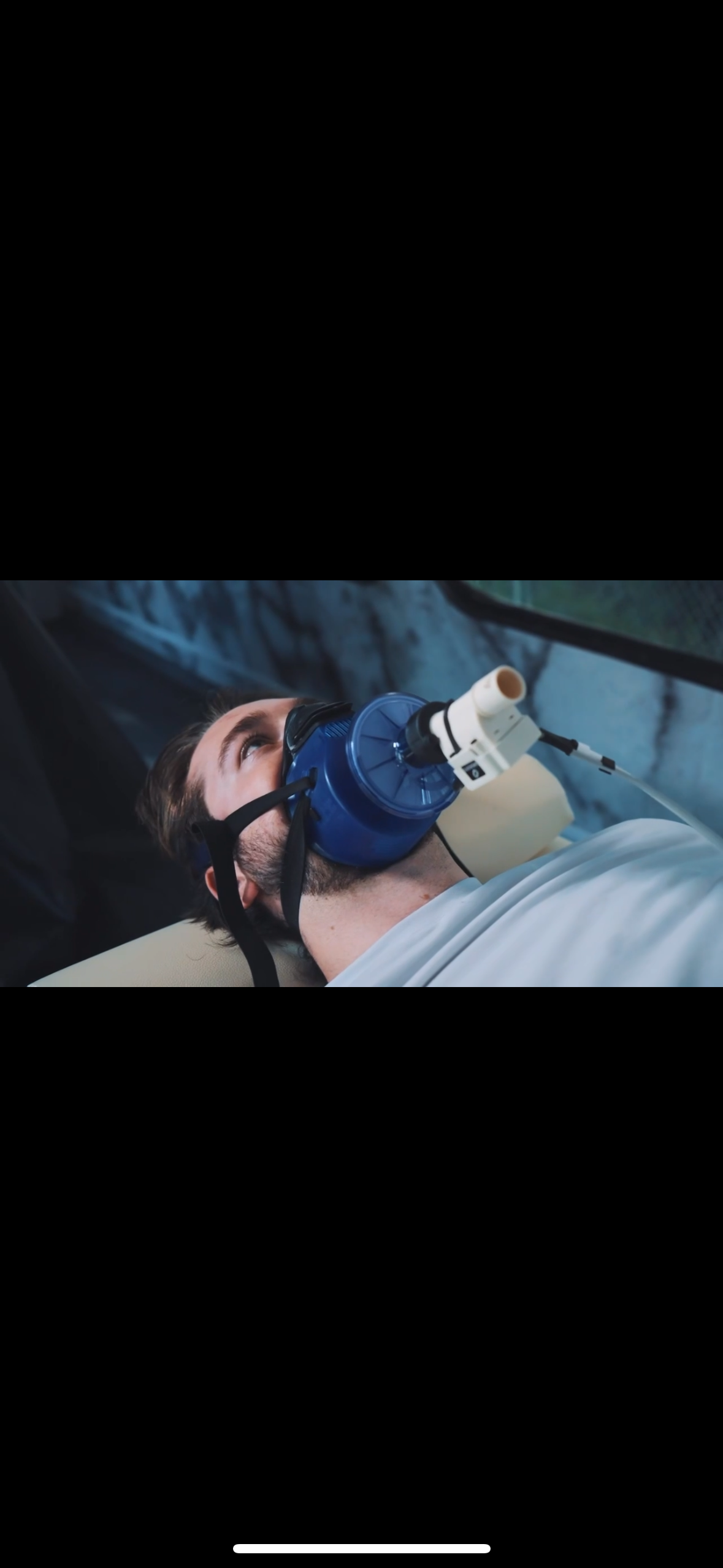 Client moving during a PNOE active metabolic test with World of Motion
