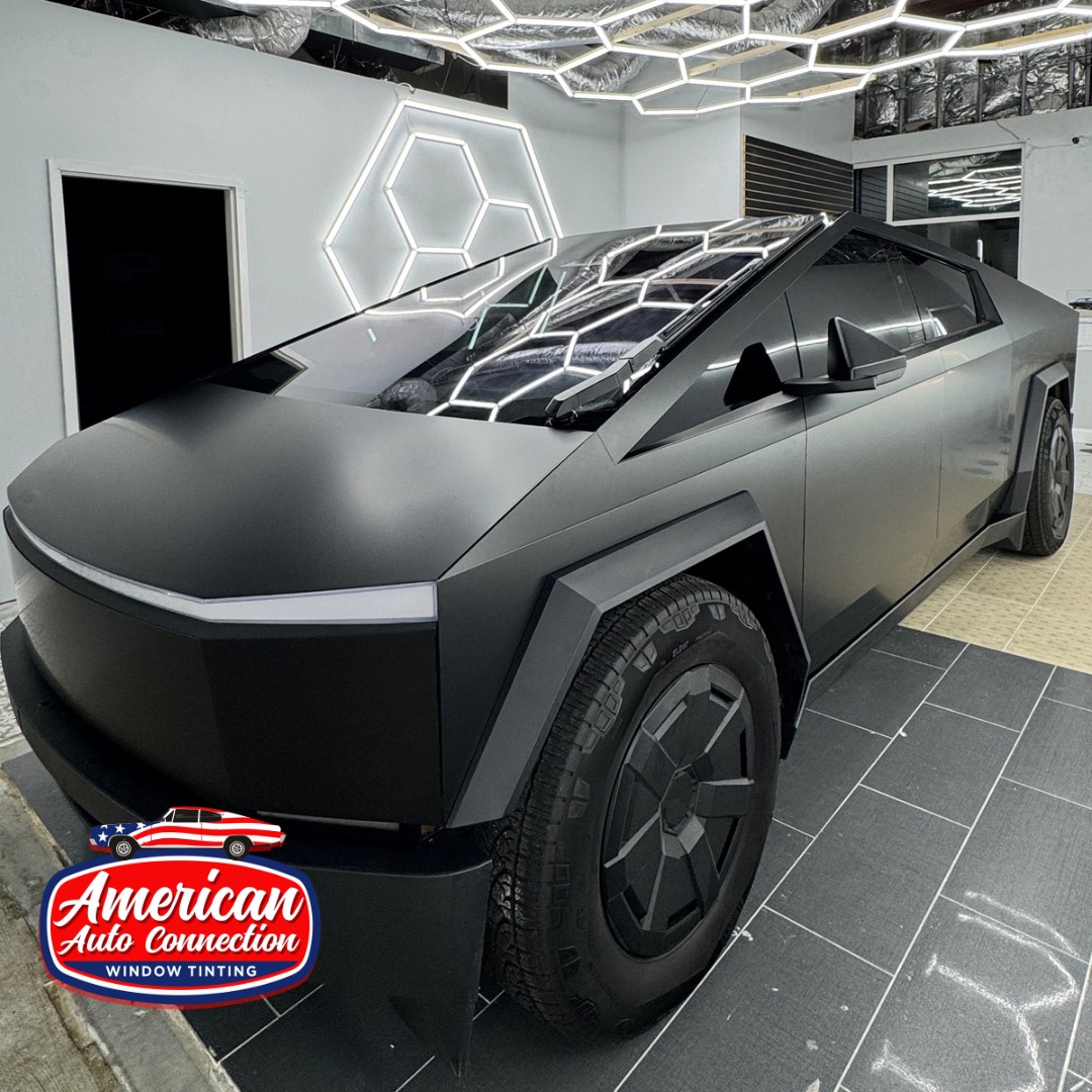 Freshly tinted windows on a car in Raleigh NC